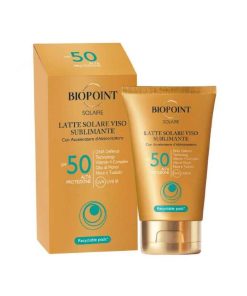 Biopoint latte solare viso tubo spf50 50ml