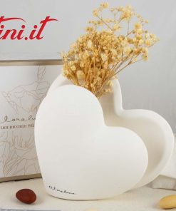 Vaso Cuore grande con Fiori – 24004 Claraluna