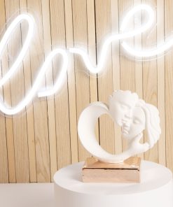 Statua Coppia Innamorati Base Oro Rosa – 24171 Claraluna