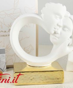 Statua Coppia Innamorati Base Oro – 24173 Claraluna