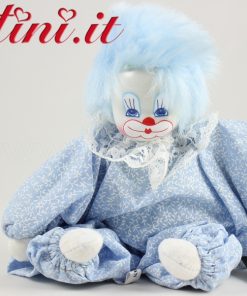 Pagliaccio Clown Azzurro con viso Ceramica – Collezione
