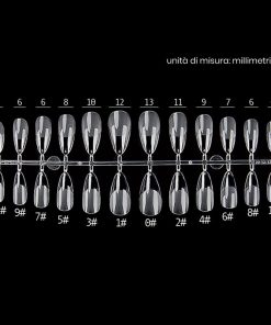 Estrosa nail gel tips mandorla lunga art. 7659