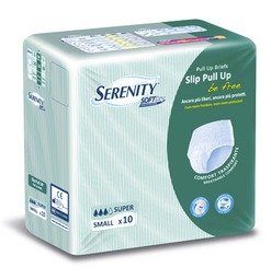 Slip per incontinenza leggera/moderata unisex serenity softdry slip pull up be free SUPER
