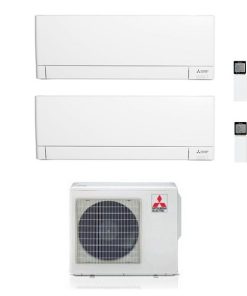 Mitsubishi Electric – Climatizzatore DUAL SPLIT WiFi 9000+12000 9+12 btu A+++ MSZ-AY MXZ-2F53VF gas R32