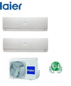 HAIER – CLIMATIZZATORE INVERTER DUAL 9000+9000 9+9 WI-FI A++ NEBULA GREEN GAS R32